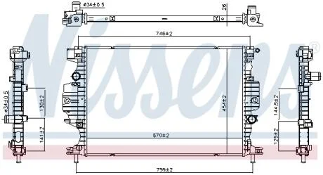 Радіатор NISSENS 607230