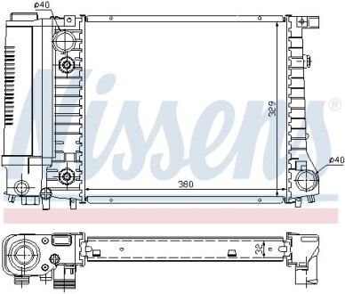 Радіатор NISSENS 60731A