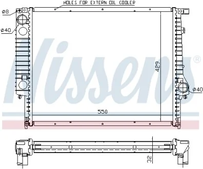 Радиатор NISSENS 60759A