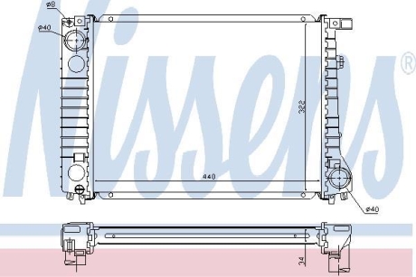 Радиатор NISSENS 60797A