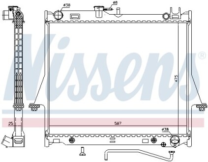 Радиатор NISSENS 60854