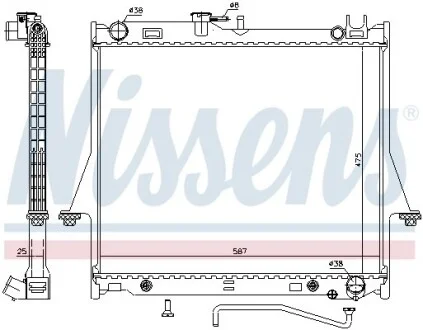 Радіатор NISSENS 60854
