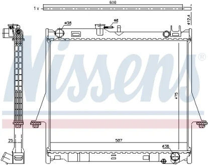 Радиатор NISSENS 60856