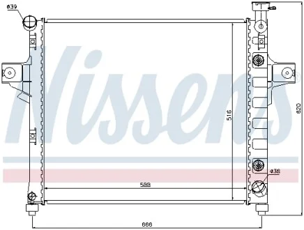 Радиатор охлаждения NISSENS 61023