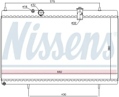 Радіатор NISSENS 61271