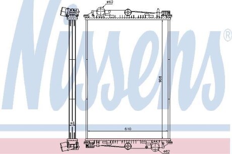 Радіатор NISSENS 614270