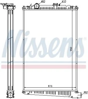 Радіатор NISSENS 614420