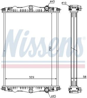 Радиатор NISSENS 614440