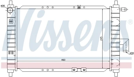 Радиатор системы охлаждения NISSENS 61646