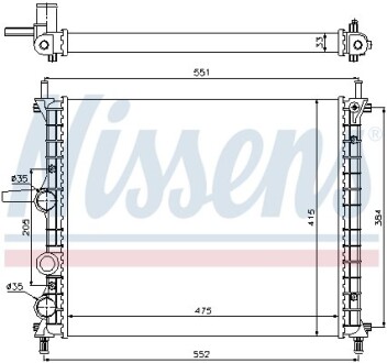 Радіатор NISSENS 617848