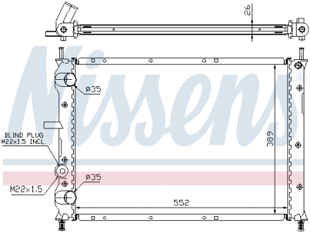 Радиатор NISSENS 61879A