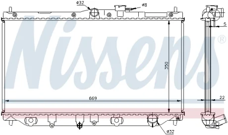 Радиатор NISSENS 62279A