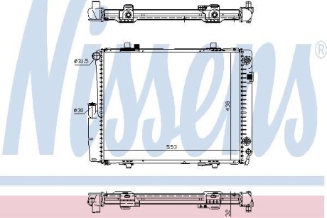 Радиатор NISSENS 62582A