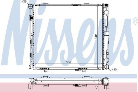 Радиатор NISSENS 62697A