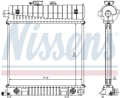 Радіатор NISSENS 62708A