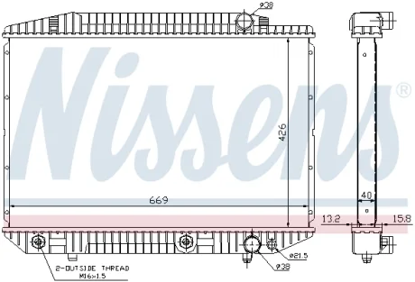 Радіатор NISSENS 62727A