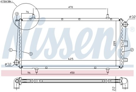 Радіатор NISSENS 62785A