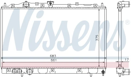 Радиатор NISSENS 628591