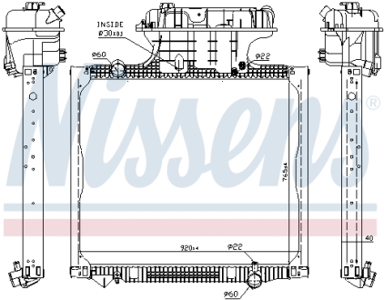 Радиатор NISSENS 62875