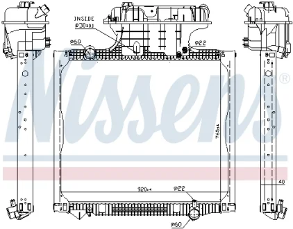 Радиатор NISSENS 62875