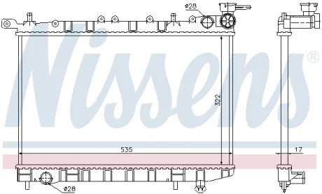 Радиатор NISSENS 62949