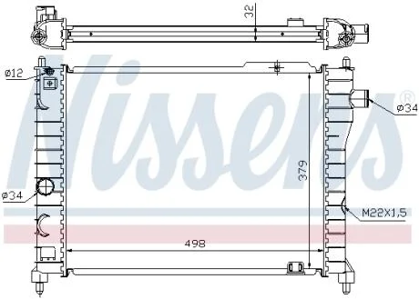 Радіатор NISSENS 63062A