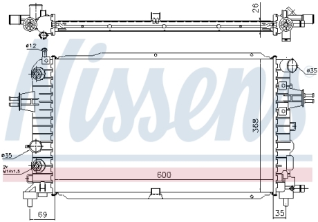 Радіатор NISSENS 630768