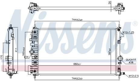 Радіатор NISSENS 630769