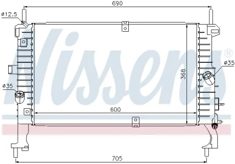 Радіатор NISSENS 63092