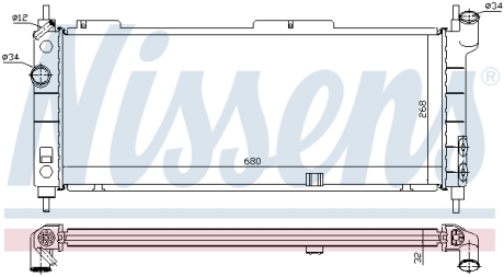 Радиатор NISSENS 63254A