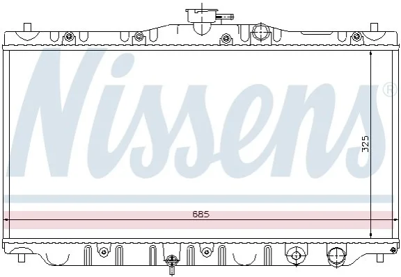 Радиатор NISSENS 63304 (фото 1)