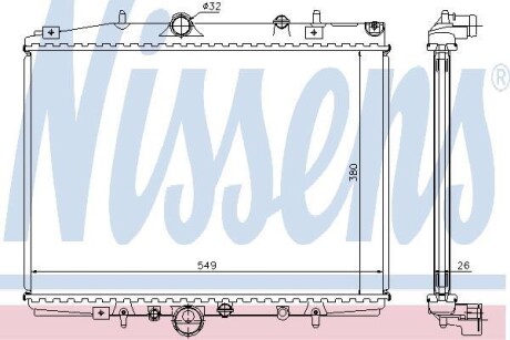 Радіатор NISSENS 63704A