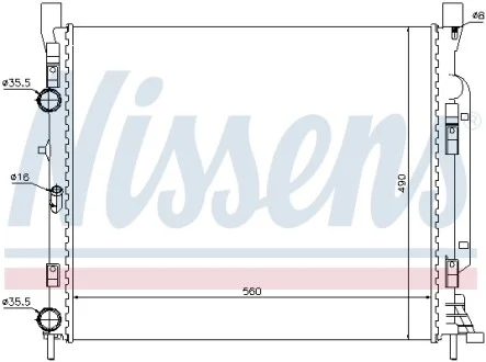 Радиатор NISSENS 637623