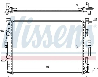 Радиатор NISSENS 63765A
