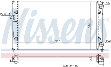 Радіатор NISSENS 639961