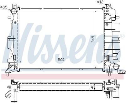 Радіатор NISSENS 64035A