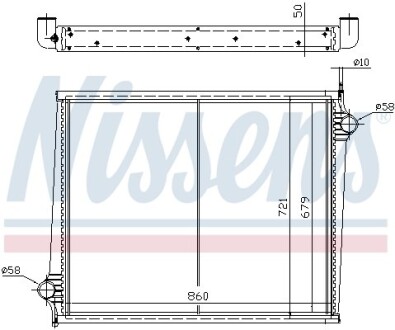 Радиатор NISSENS 64068A