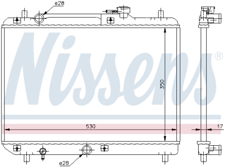 Радиатор NISSENS 64177