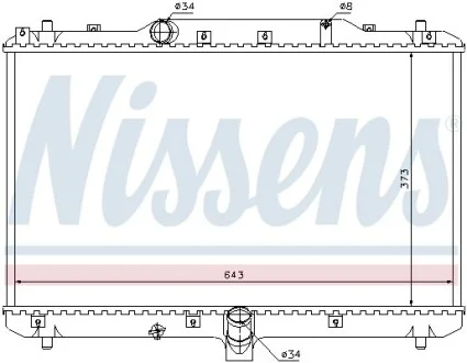 Радіатор NISSENS 64198