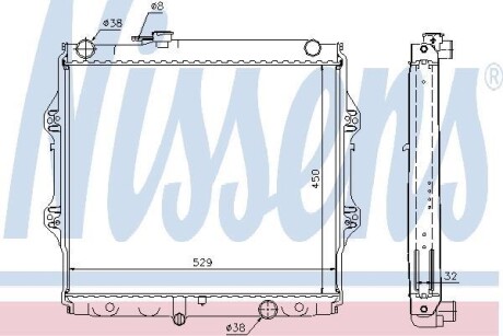 Радіатор NISSENS 64599A