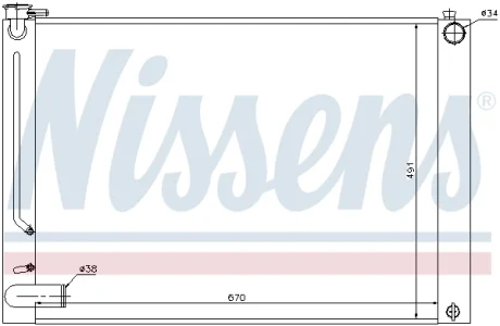 Радіатор охолодження NISSENS 64660