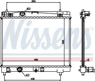 Радіатор NISSENS 64671A