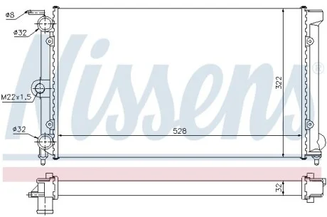 Радіатор NISSENS 651111