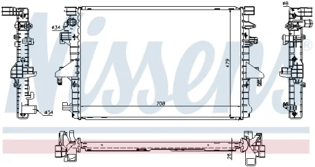 Радіатор охолодження VW T5 (вир-во Nissens) NISSENS 65285