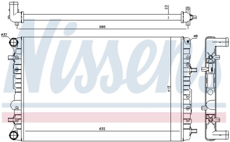 Радиатор NISSENS 65326