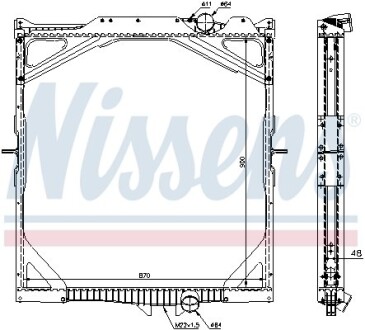 Радиатор NISSENS 65462A