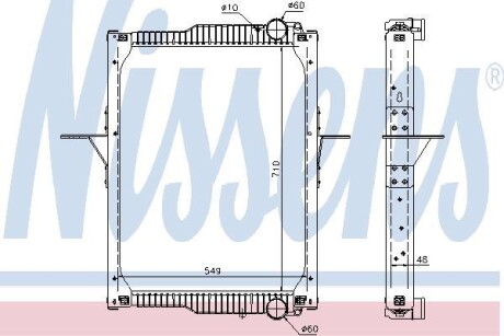 Радиатор NISSENS 65475