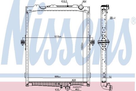 Радиатор NISSENS 65479