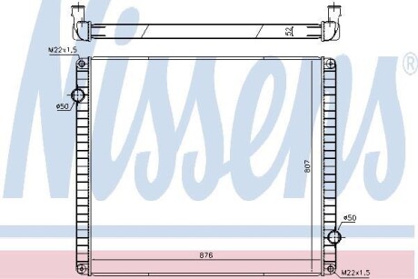 Радиатор NISSENS 65483