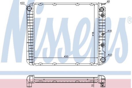 Радіатор NISSENS 65520A